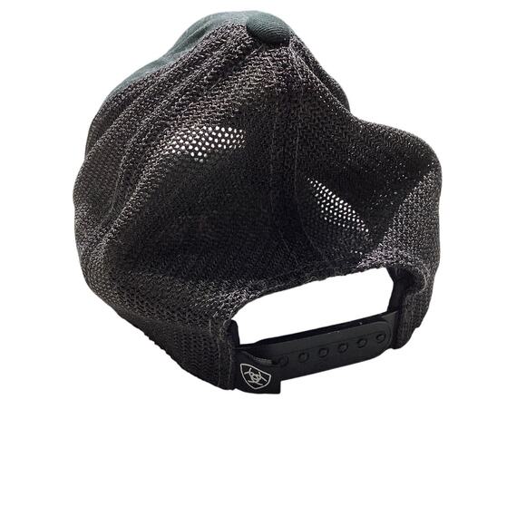 Ariat FlexFit 110 Black Mesh Trucker Hat — Western, Casual, Adjustable - Picture 3 of 6